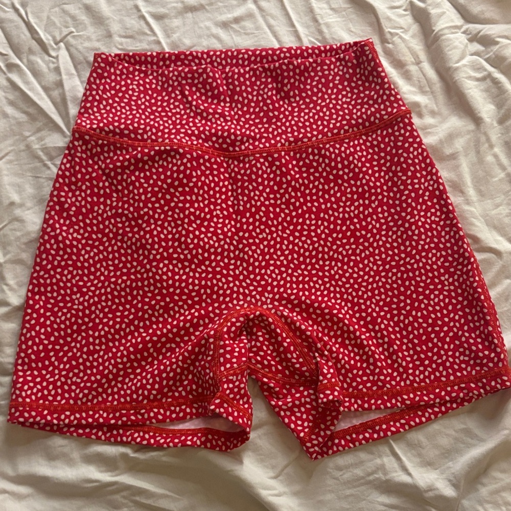 Buff bunny Red Printed Bike Shorts
